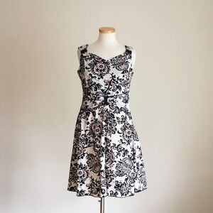 Enfocus Studio B & W Cotton Summer Dress Size 12